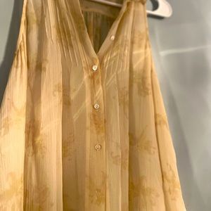 Women’s sheer sleeveless blouse by Elizabeth and James